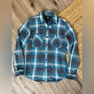 Rare Ralph Lauren Double RL RRL Cotton Plaid Work Shirt